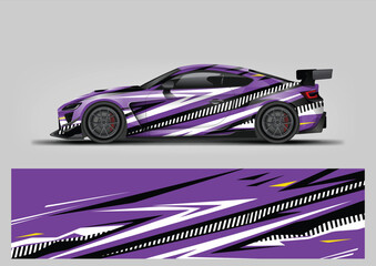 Racing Car Wrap Vector, Car Livery Design Stripe, Motorsport Vinyl Wrap, Racing Graphics Template © Lancar