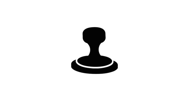 Approved stamp 4K animation showing validation checkmark certification concept symbol minimal style design
