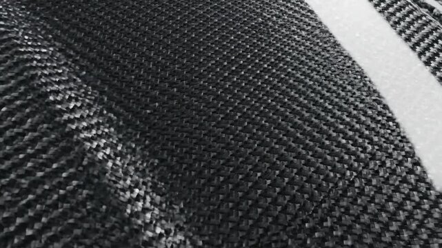 Textured Fabric Close Up in Monochrome Studio Setting