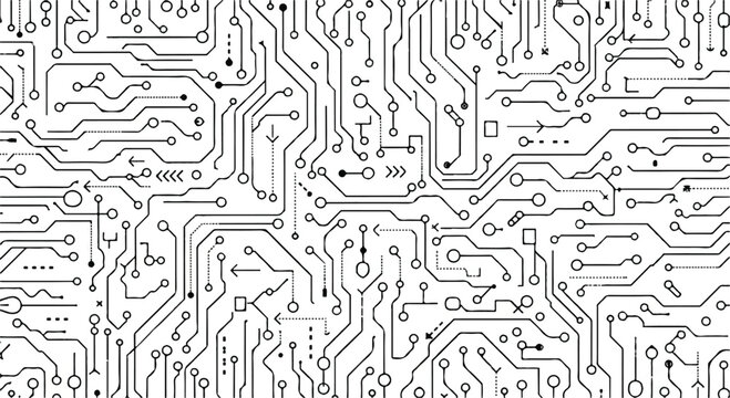 Abstract circuit board technology pattern background with technology abstract background computer electronic microchip information connection