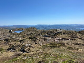 Fototapeta premium Mount Ulriken in Bergen, Norway, Nordic Countries