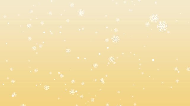 エフェクト 雪が降る 黄色