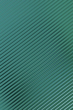 Diagonal turquoise lines create rhythmic pattern, glossy texture with subtle highlights, smooth depth. Geometric abstract minimal background. Evokes sophistication, calm energy, contemporary elegance.