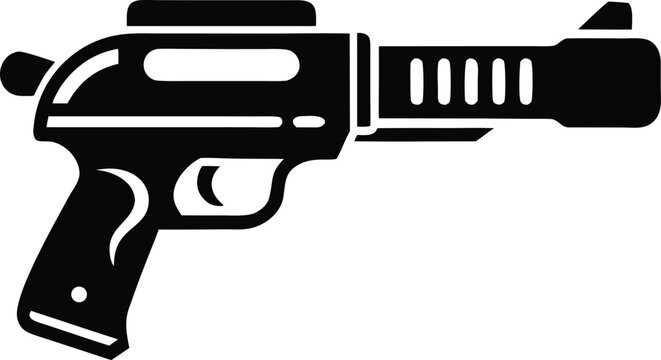 Sci fi pistol blaster ray gun weapon