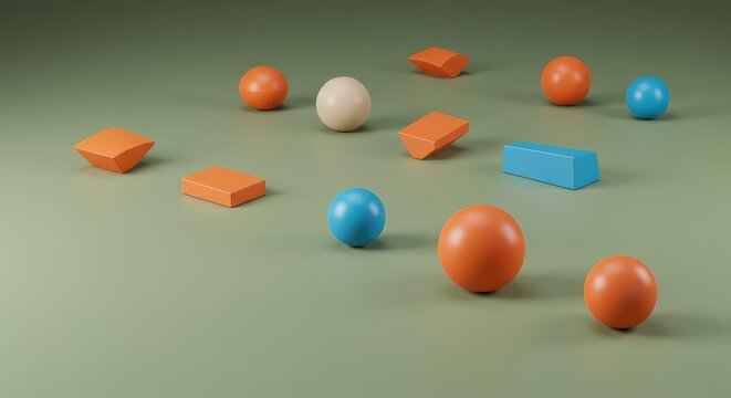 Identical minimalist geometric forms are perfectly arrayed across a neutral field, representing potential, alignment, and uniformity, potential, array, balance