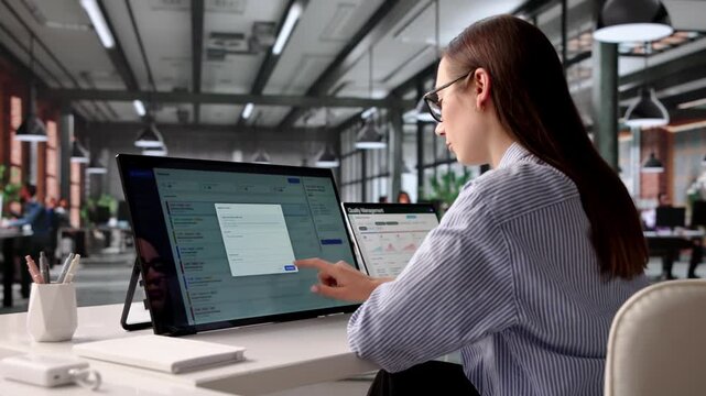 Technical Support Specialist Monitoring Computer Issues
