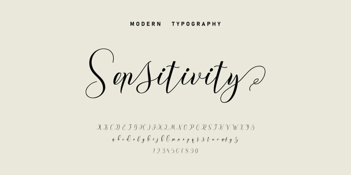 Hand drawn vector alphabet. Modern monoline signature script font. Elegant Signature Font. Best Alphabet Beautiful Calligraphy Signature Font