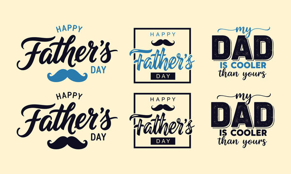 Father's day typography t shirt designs cool dad quotes collection