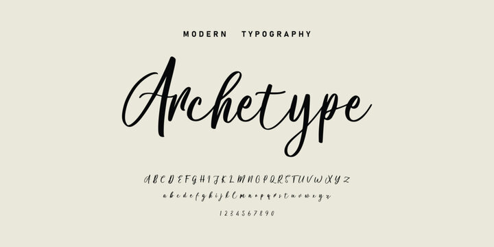 Hand drawn vector alphabet. Modern monoline signature script font. Elegant Signature Font. Best Alphabet Beautiful Calligraphy Signature Font