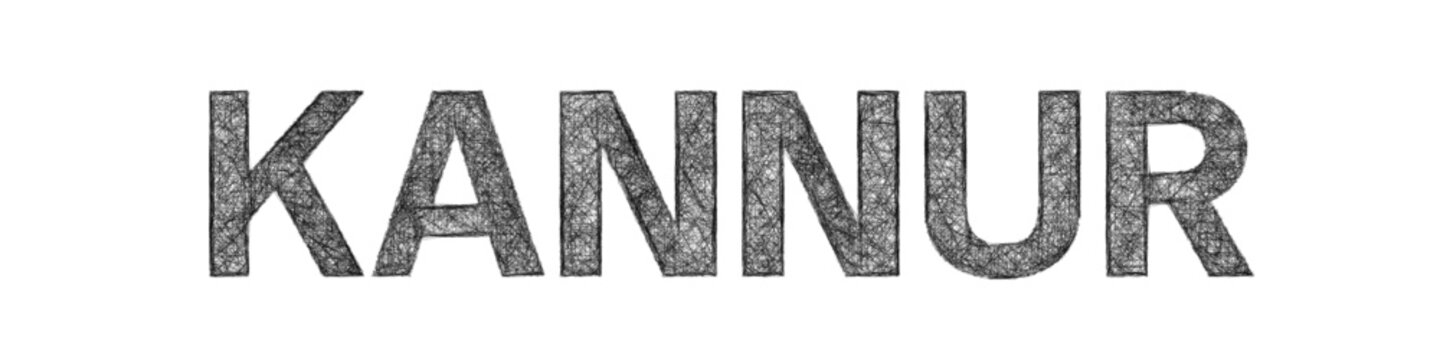 Sketch Kannur text design element