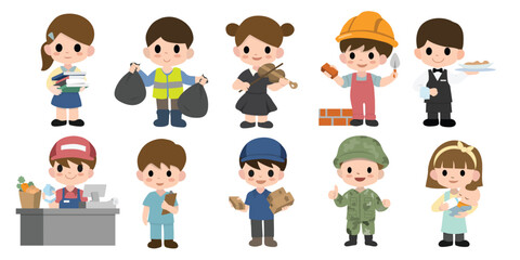 Obraz premium Kid jobs2