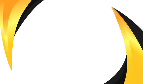 Gold and black abstract curved background design. Ideal for luxury website banners, social media graphics, and premium business presentations.