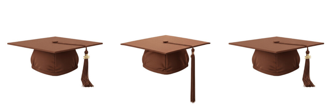 Academic Graduation Cap Mortarboard with Tassel PNG - University School Education Success Icon