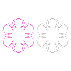 Fototapeta premium Luxury Mandala Collection isolated on White