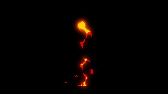 Fireball loop animation with alpha channel