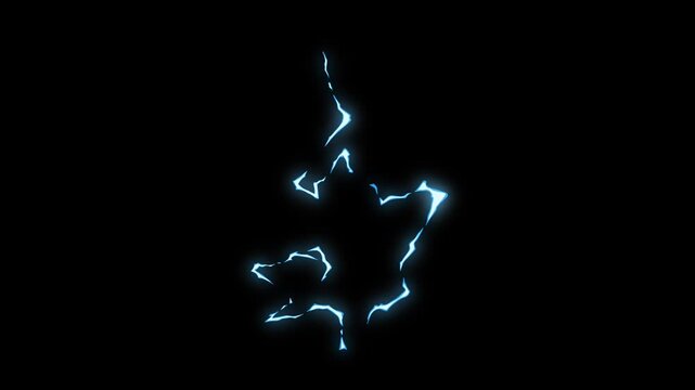 Blue lightning fx alpha channel