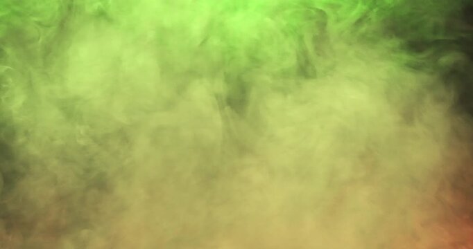 Warm yellow smoke fills the frame with soft flowing motion and rich texture.