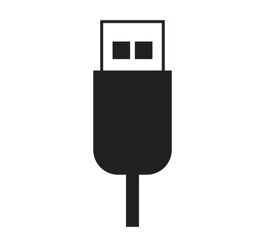 Usb icon logo design. Flash disk sign and symbol. flash drive sign. usb charging