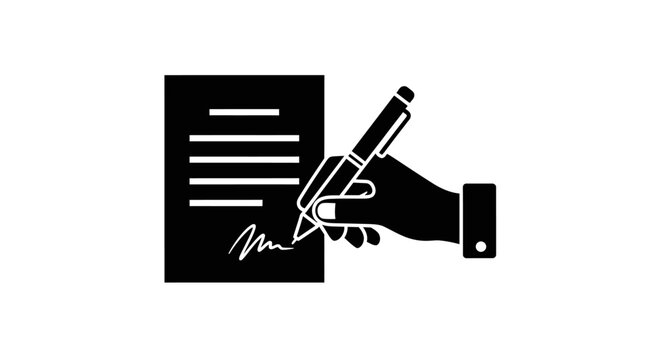 hand with pen