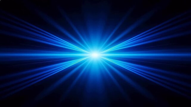 Blue light rays emanating from center
