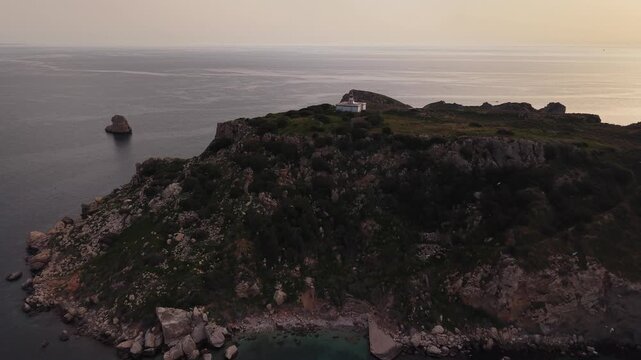 Faro de las islas Medas situado en L'Estartit, costa Brava, provincia de Gerona, Catalu&ntilde;a, Espa&ntilde;a. 