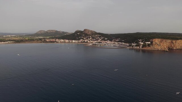 Faro de las islas Medas situado en L'Estartit, costa Brava, provincia de Gerona, Catalu&ntilde;a, Espa&ntilde;a. 