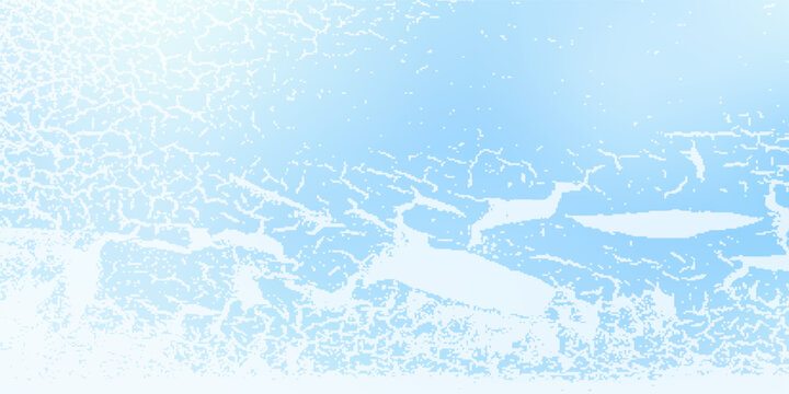 Abstract light blue icy texture background with distressed frost patterns and soft gradient.