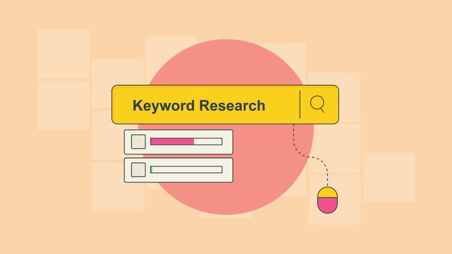 Search bar combined with keyword research platform, predictive analytics and semantic processing for AI SEO.