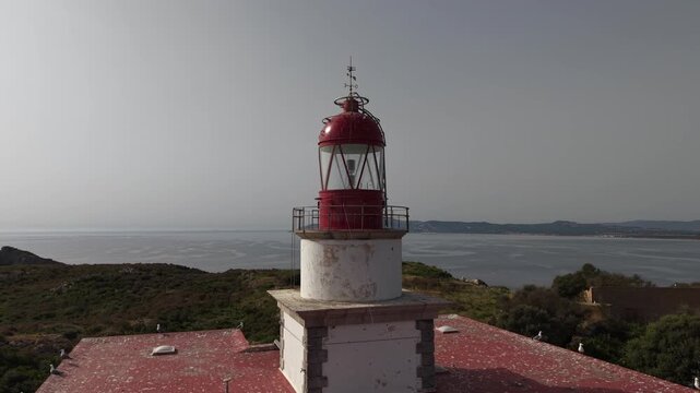 Faro de las islas Medas situado en L'Estartit, costa Brava, provincia de Gerona, Catalu&ntilde;a, Espa&ntilde;a. 