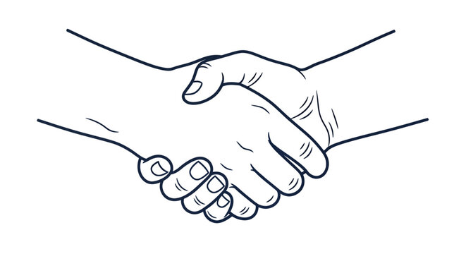 Gentle Handshake Between Two People Conveying Agreement, Trust, and Mutual Understanding.