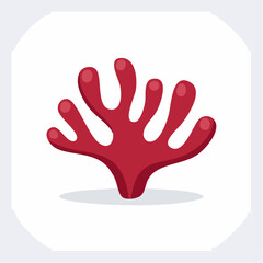 Obraz premium Red Coral Illustration