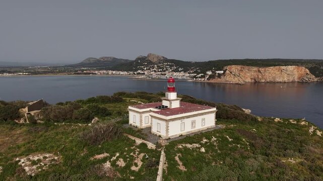 Faro de las islas Medas situado en L'Estartit, costa Brava, provincia de Gerona, Catalu&ntilde;a, Espa&ntilde;a. 