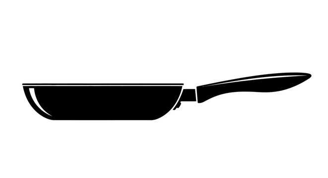 Black Frying Pan Kitchen Cookware.
