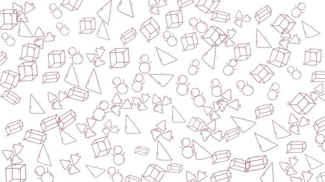 Repeating pattern of outlined christmasthemed shapes. Ideal for holiday decorations, wrapping paper, fabric prints, and festive design projects.