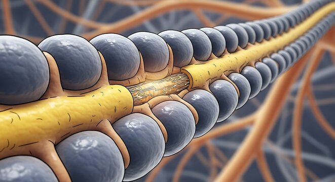 Detailed 3D DNA Double Helix Structure.