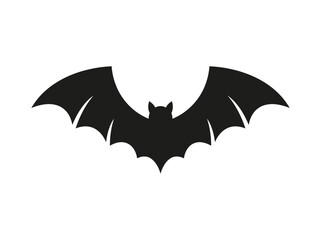 Fototapeta premium Spooky Flying Bat Silhouette Halloween Symbol