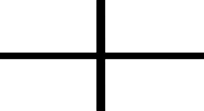 Geometric, Cross, Plus Sign, Black Vector Icon