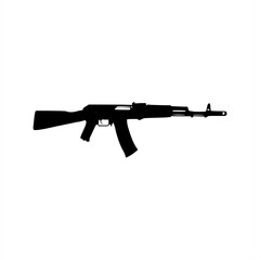 Fototapeta premium Free weapons vector art pack with various silhouettes vector graphics of automatic weapons