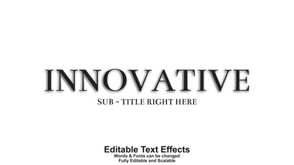 Obraz premium Innovative - editable text effects eps file
