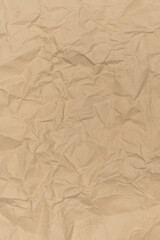 Fototapeta premium Brown Crumpled Paper Texture Background