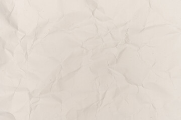 Naklejka premium Beige Crumpled Paper Texture Background
