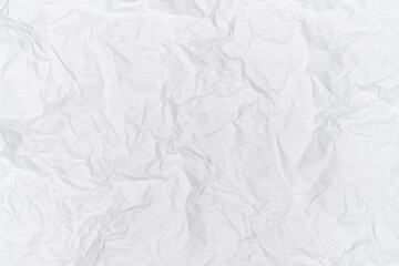Fototapeta premium White Crumpled Paper Texture Background