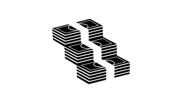 symbol of corrupt justice, black isolated vector silhouette