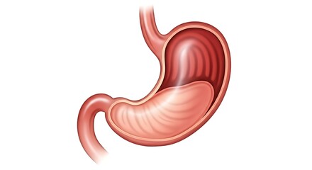 Fototapeta premium Human stomach anatomy digestive system.