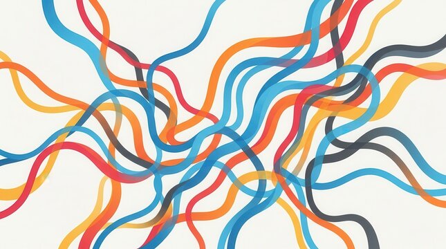 Abstract network of interconnected lines representing the concept of neurodiversity.