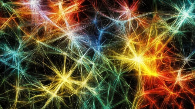 Vivid Neural Network With Futuristic Design And Soft Light Emanating Energy