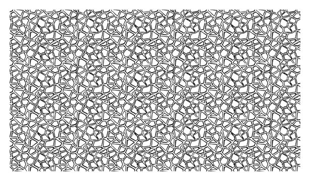 Organic cell pattern with irregular shapes resembling natural stone pavement or cracked earth