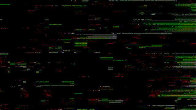 Futuristic Cyberpunk Aesthetic Background with Colorful Glitchy Signal Distortion and Digital Texture. Perfect for website banners, technology-themed presentations and futuristic digital designs.