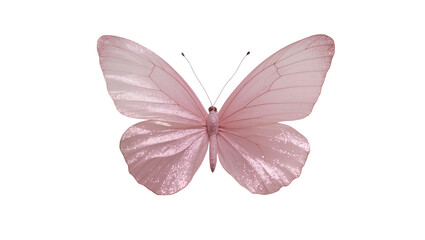 Pale pink Butterfly with delicate Veins and Glittering Dusting © Stefan