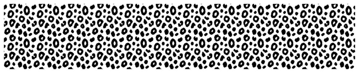 Small leopard print pattern with dense animal spots in a seamless monochrome style © Kaz
